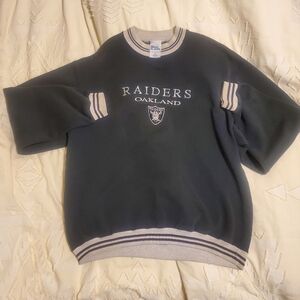 Oakland Raiders Vintage Embroidered Pro Player Crewneck Sweater